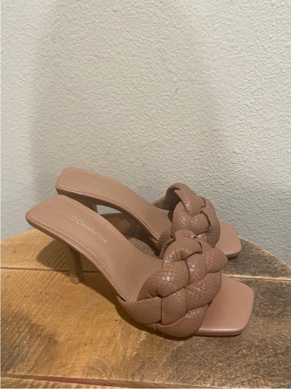 Women's Braided Slingback Heels - Taupe